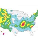 Erdbebenrisiko (Bild: USGS)
