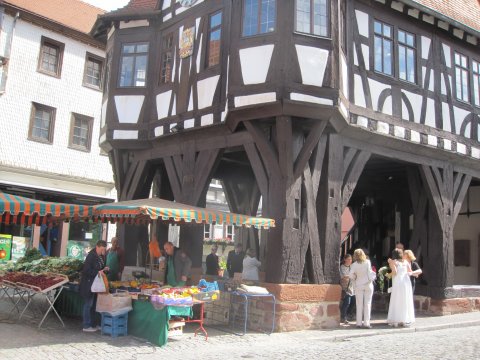 Michelstadt Odenwald Rathaus Markt