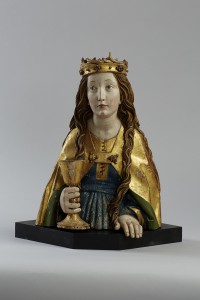Heilige Barbara, um 1490 Lindenholz von Michel Erhart und Werkstatt