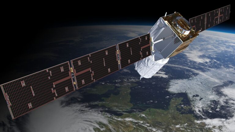 ADM-AEOLUS, ein Satellit der ESA zur Messung von Windgeschwindigkeiten in der Erdatmosphäre, Quelle: ESA