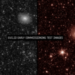 Frühe Testaufnahmen der Instrumente VIS (links) und NISP (rechts) auf dem ESA-Weltraumteleskop EUCLID, Quelle: ESA/Euclid/Euclid Consortium/NASA