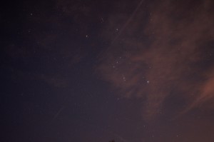 Der Südosthimmel über Darmstadt am 20.2.2015, 18:59 MEZ; Canon EOS 600D, Leica Elmarit 24 mm, f/2.8 , ISO 3200, 5 Sekunden