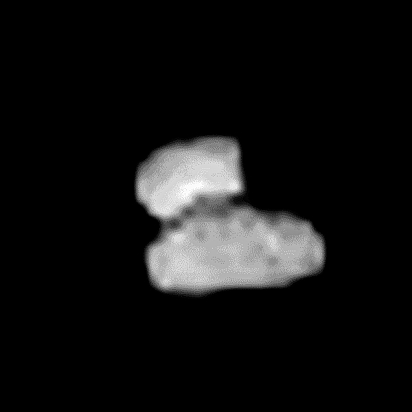 Rosetta: NavCam-Bild vom 25.7.2014, Nachbearbeitung durch mich