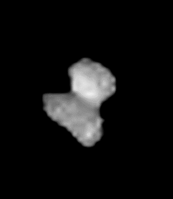 Rosetta: NavCam-Bild vom 26.7.2014, Nachbearbeitung durch mich