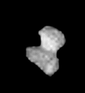 Rosetta: NavCam-Bild vom 27.7.2014, Nachbearbeitung durch mich