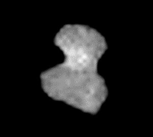 Rosetta: NavCam-Bild vom 28.7.2014, Nachbearbeitung durch mich