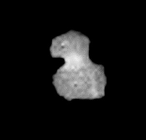 Rosetta: NavCam-Bild vom 28.7.2014, Nachbearbeitung durch mich