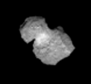 Rosetta: NavCam-Bild vom 31.7.2014, Nachbearbeitung durch mich