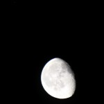 Moon and Saturn on 2014/3/21 03:16 CET with a Canon EOS600D DSLR and a Canon telephoto lens, focal length 250 mm, ISO rating 400, 1/125 s
