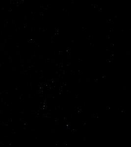 Orion am 5.2.2015 um 22:54 MEZ, Canon EOS 600D, Leica Elmarit 24, f/2.8, ISO 1600, 4 Sekunden