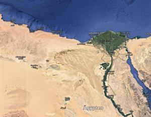 Ägypten auf Google Maps. Klicken auf das Bild führt direkt zur Google-Maps-Webseite