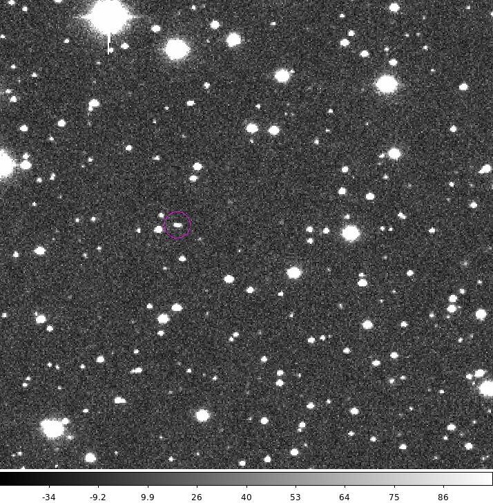 2014 AA auf seiner Entdeckungsaufnahme. Bild: Catalina Sky Survey/NASA