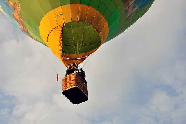 Foto einer Heißluftballonfahrt