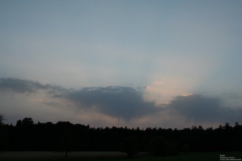 Wolken Breitenbuch Sonnenuntergang 2.8.2013