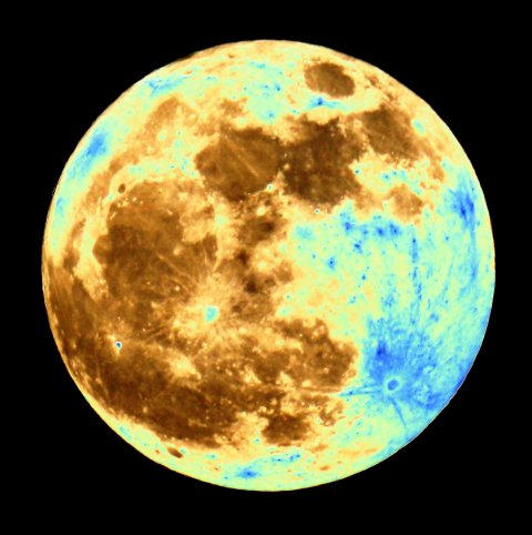 The Full Moon on Friday, April 6, 2012, colour enhanced, source: Michael Khan