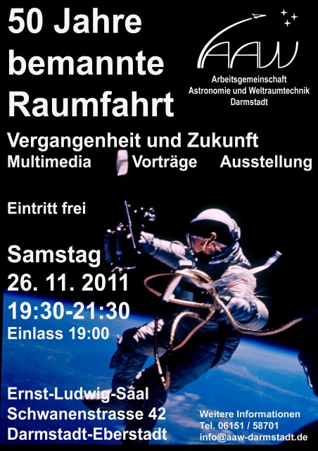 Plakat AAW-Veranstaltung am 26.11.2011 in Darmstadt-Eberstadt, Quelle: AAW Darmstadt e.V.