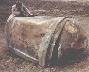 Tank einer Delta 2 in Texas