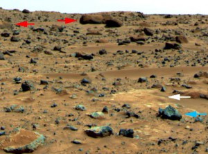 Gestein auf dem Mars, NASA