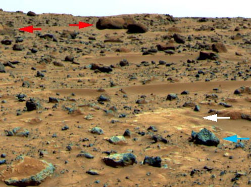 Gestein auf dem Mars, Bild: NASA