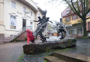 #scilogs16 - Stadt-Apotheke mit Bertha-Benz-Denkmal in Wiesloch