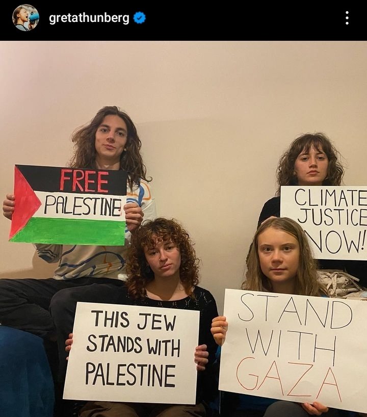 Erneutes Instagram-Posting von Greta Thunberg, diesmal ohne Krake.
