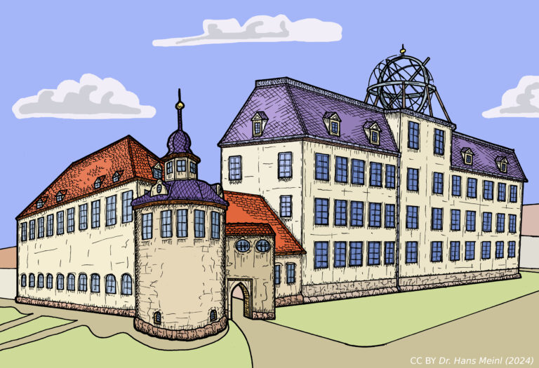 Jenaer Schloss um 1670 (rekonstr. Dr. H. Meinl)