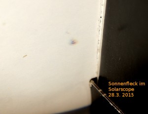Sonne 28.3.2105 im Solarscope