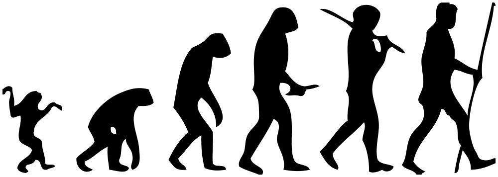 Human Evolution. via Wikimedia Commons (José-Manuel Benitos)