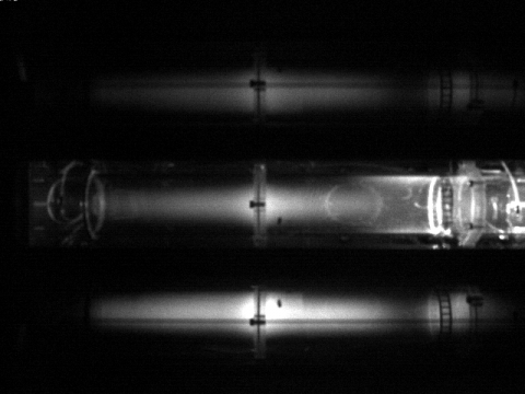 Originalbild der Plasma Glow Observation-Kamera