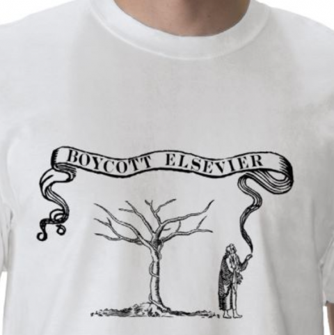 Elsevier Boykott T-Shirt screenshot